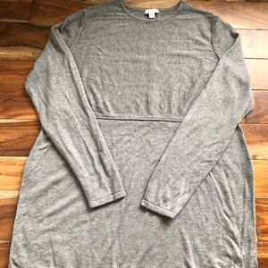 J.Jill Grey Tunic Sweater M